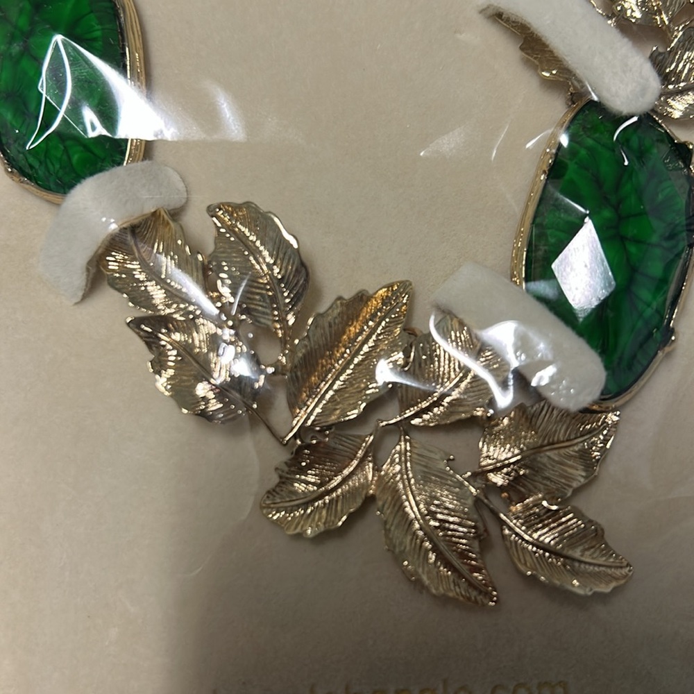 NEW Amrita Singh Evergreen & Gold tone Lindian Necklace - Picture 7 of 8
